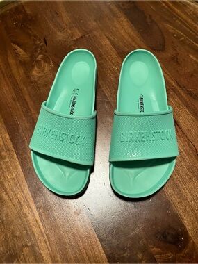 Birkenstock Barbados EVA Slide Sandals in Bold Jade EU 41 US 10/10.5